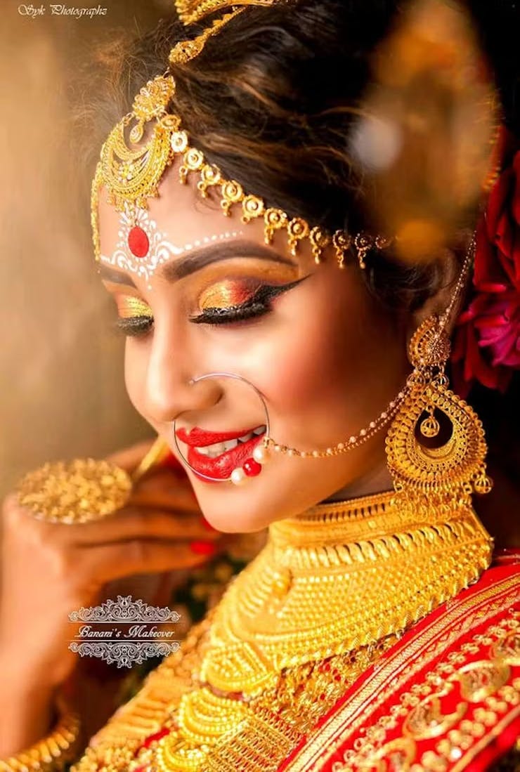 chandan designs for bengali bride