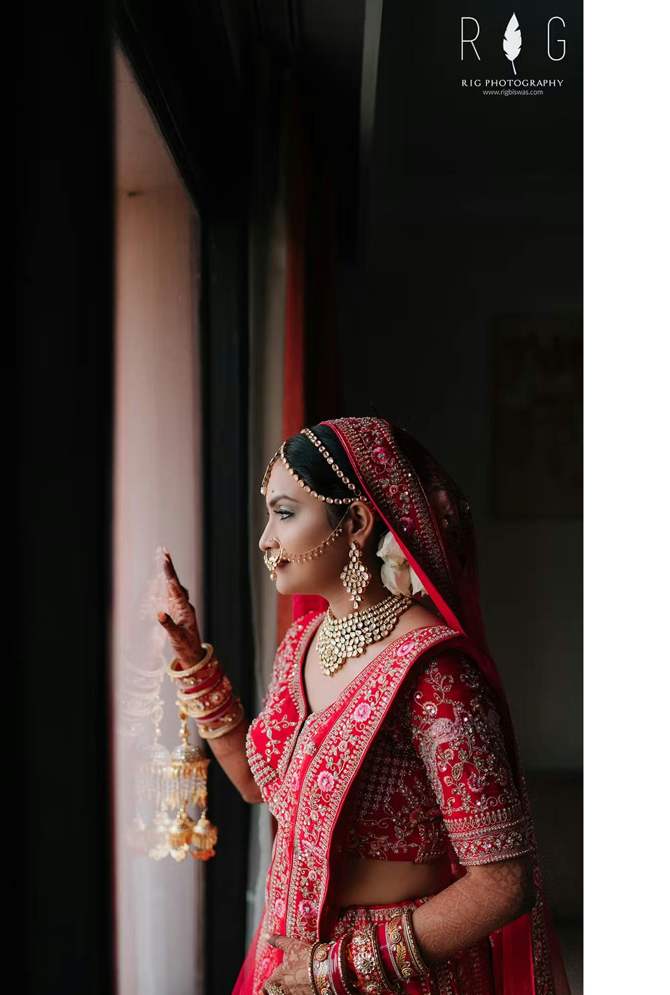 Solo image of a bride