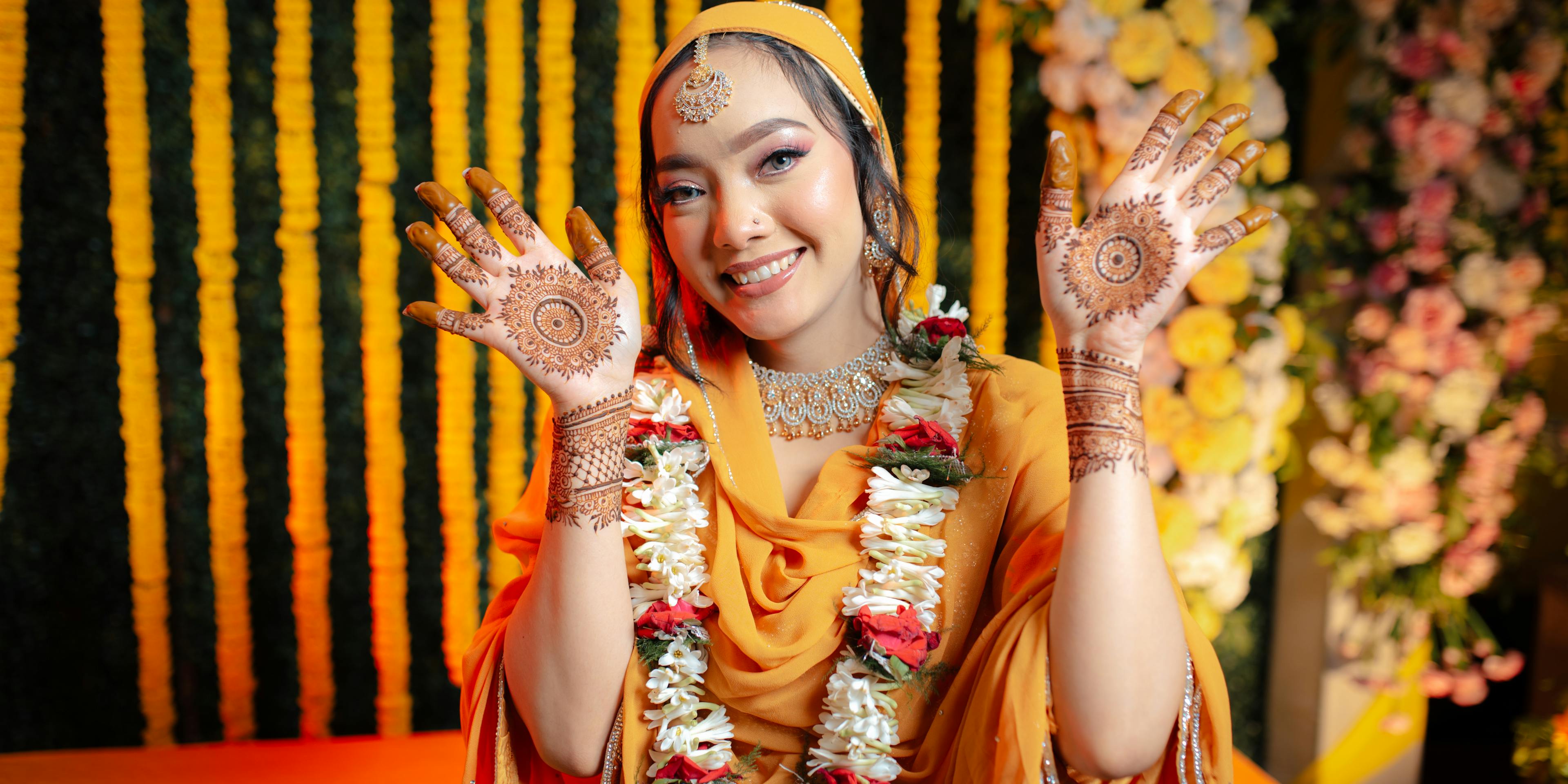 Muslim wedding mehndi photoshoot