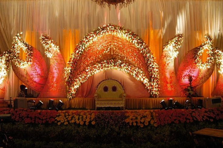 Wedding Stage With Light Works