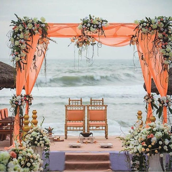 Beach Themed Simple Stage Decoration 