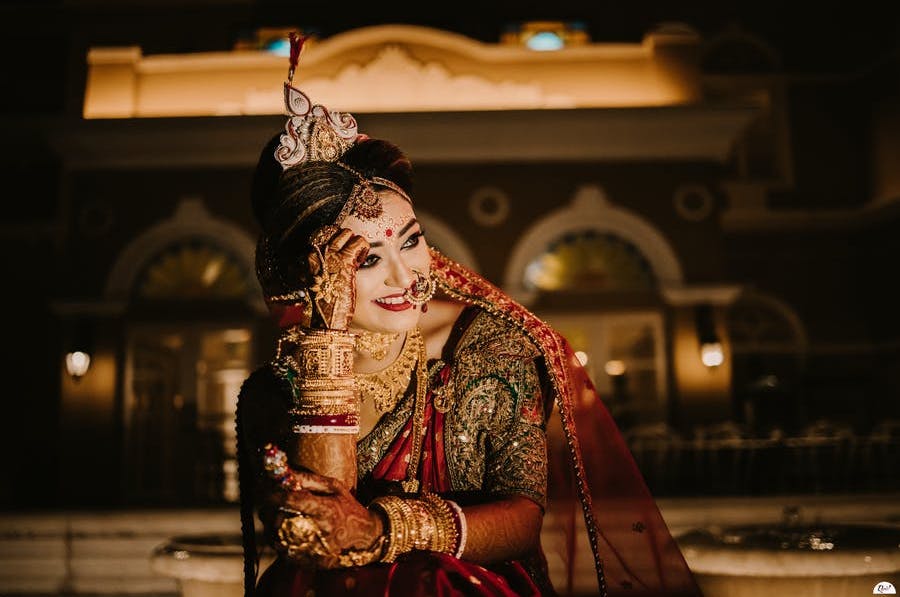 Trending Bengali Bride Reception Look
