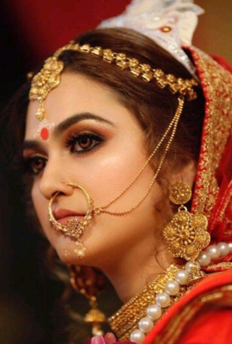 bengali bridal noth