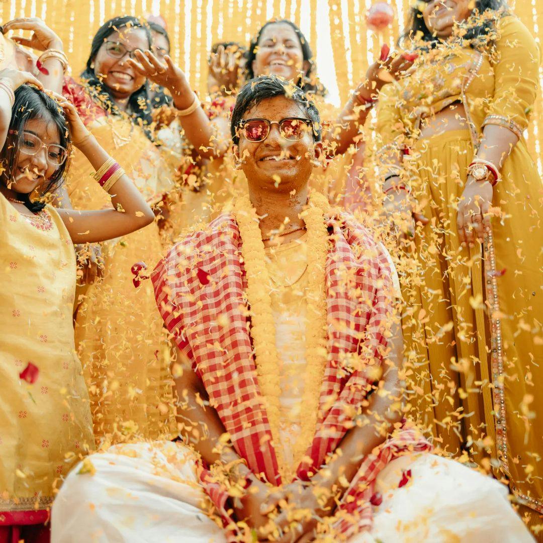 bengali wedding gaye holud photography


