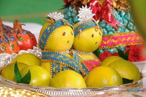 Fruits thali decoration