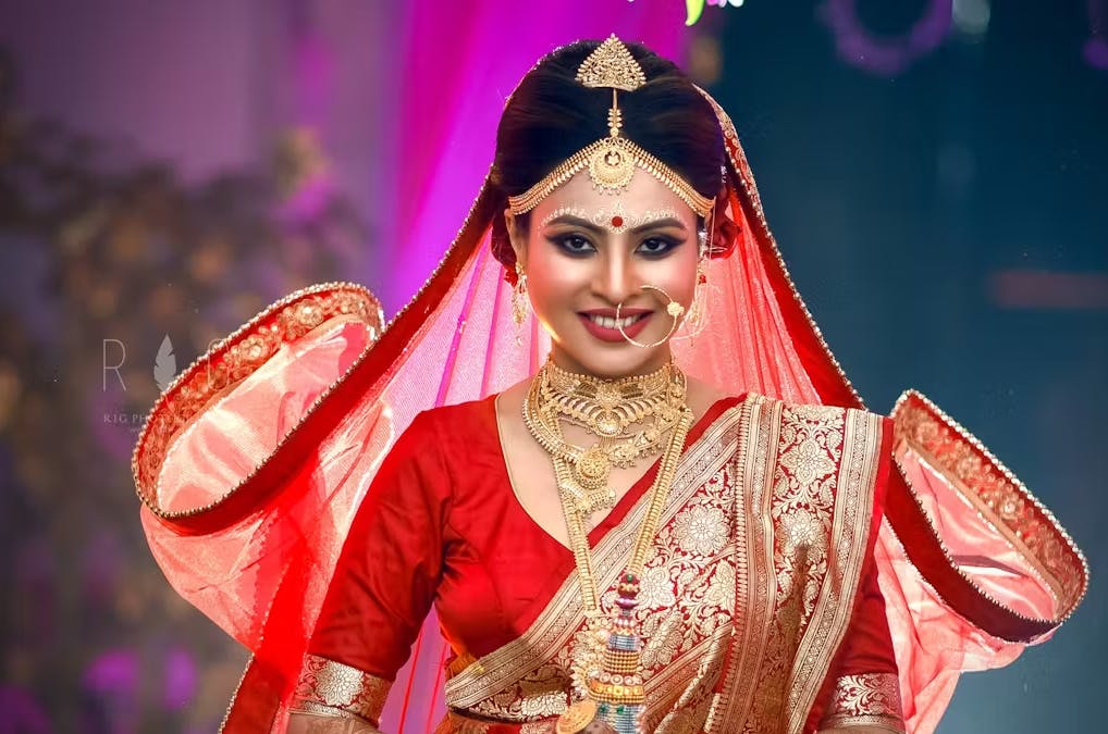 Red Banarasi Saree for Bride