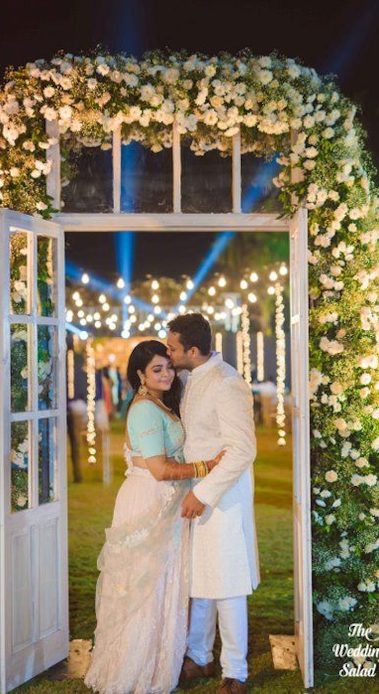 Teal sherwani