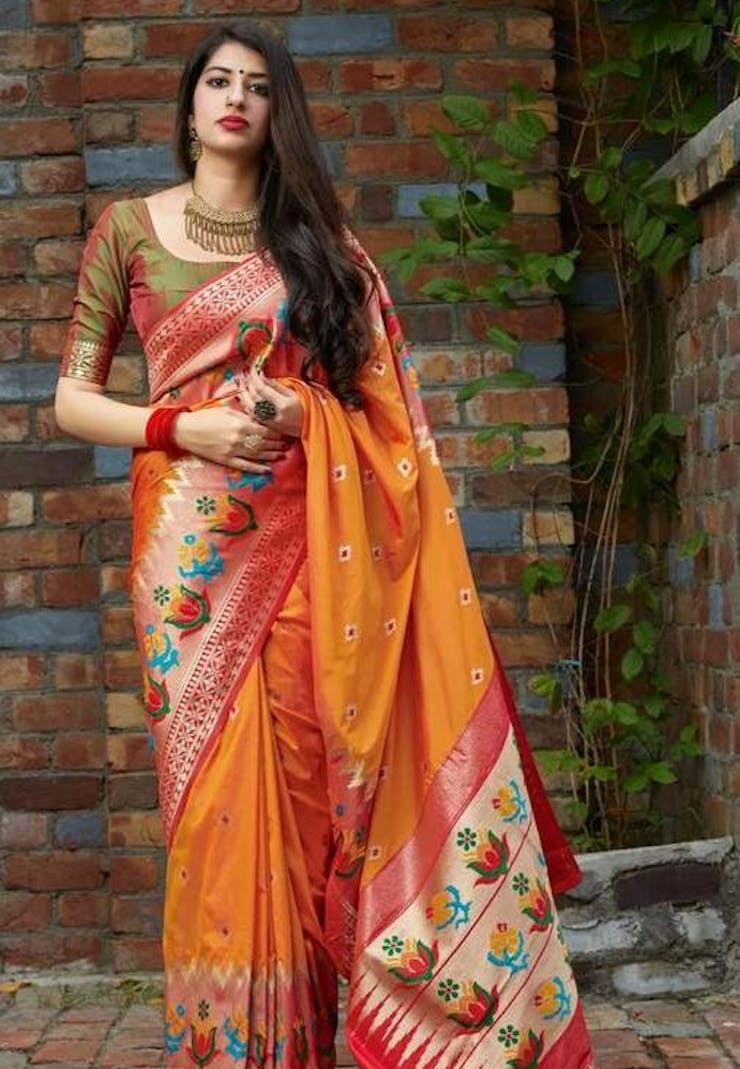 Meenakari saree