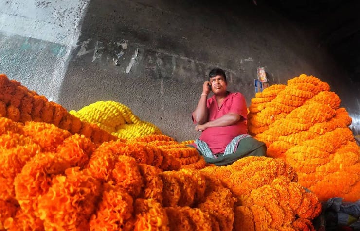 Mallick Ghat Flower Market