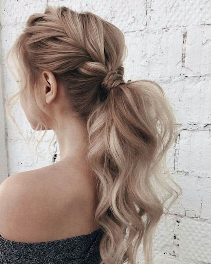 Braided ponytail