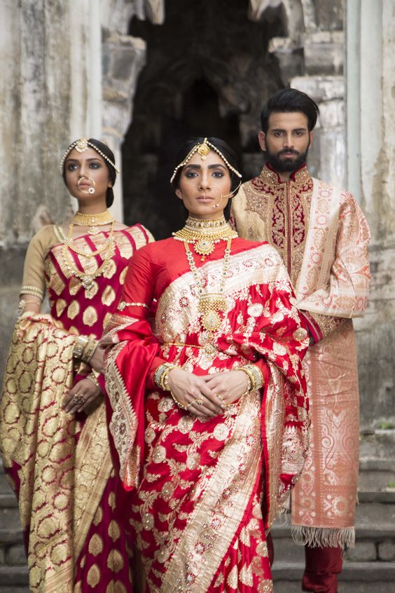 Top 8 Red Bridal Banarasi Saree Inspirations To Look Mesmerizing - SetMyWed