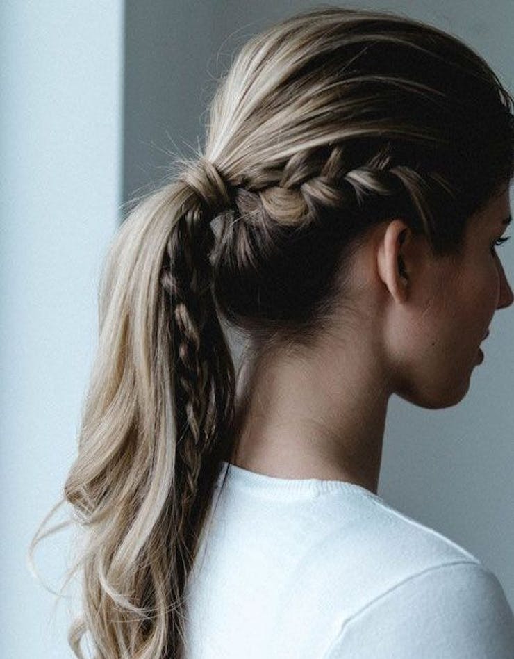 Milkmaid ponytail