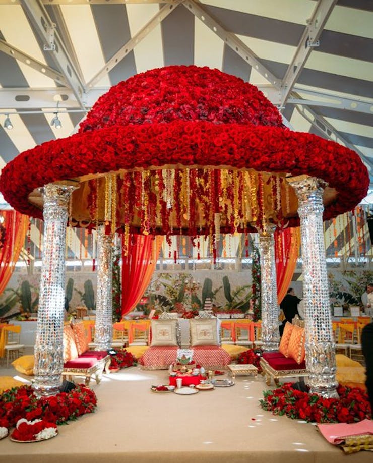 wedding Mandap with Rose