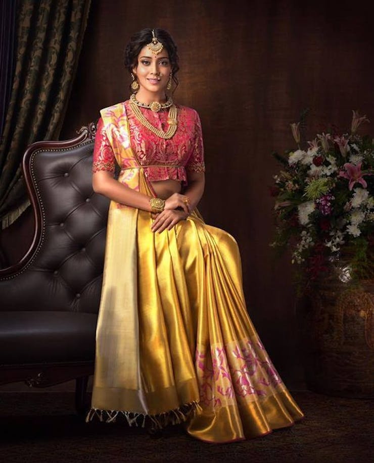 bride with saree