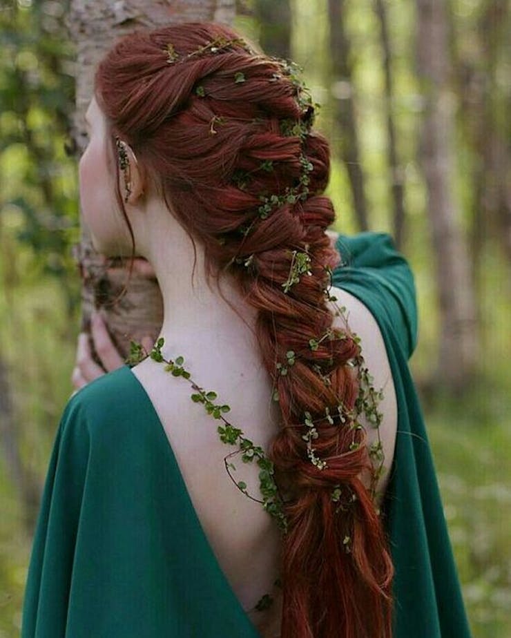 Red head braid