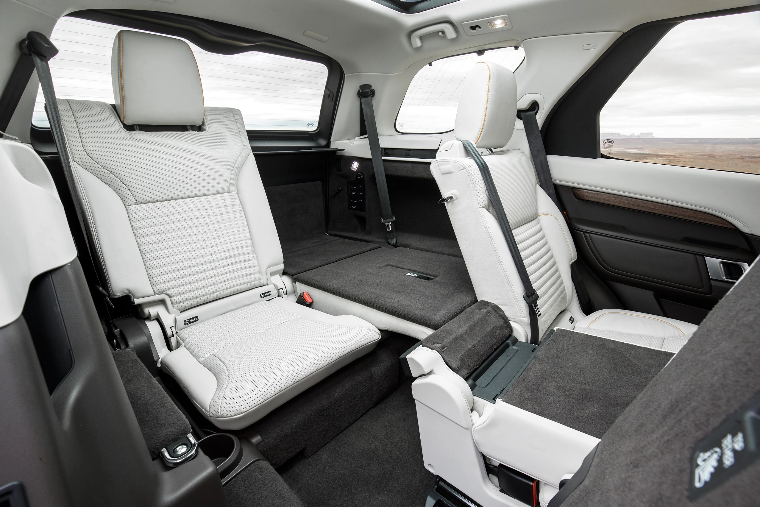 Land Rover Discovery LR Innenansicht statisch weiß schwarz