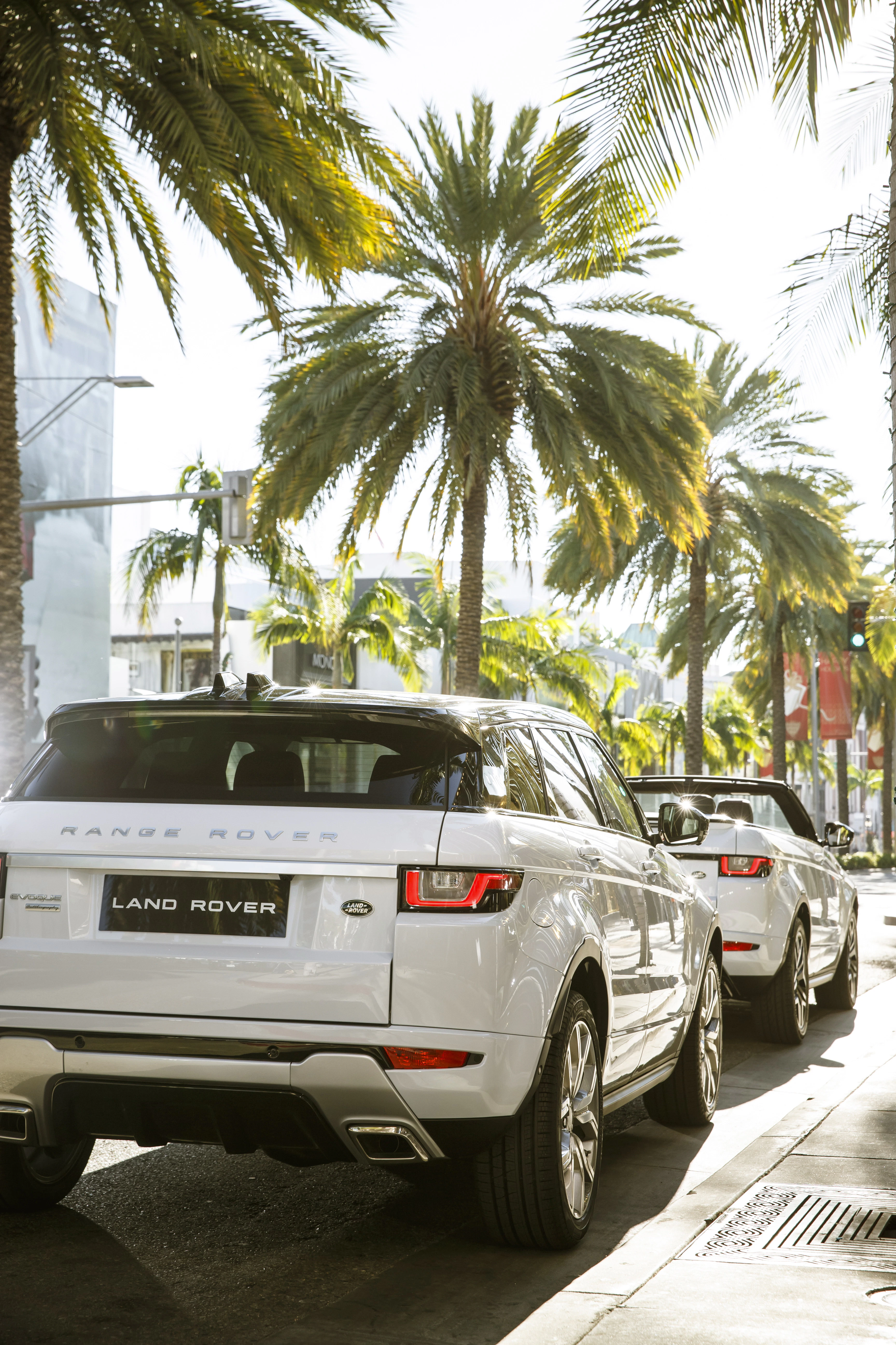 Range Rover Evoque L538 Aussenansicht Heck statisch weiss