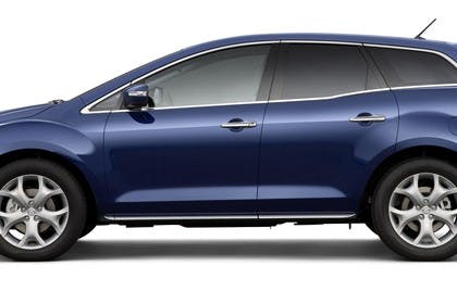 Mazda CX-7 Studio Aussenansicht Seite statisch blau