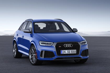 Audi RSQ3 8U Aussenansicht Front schräg statisch blau