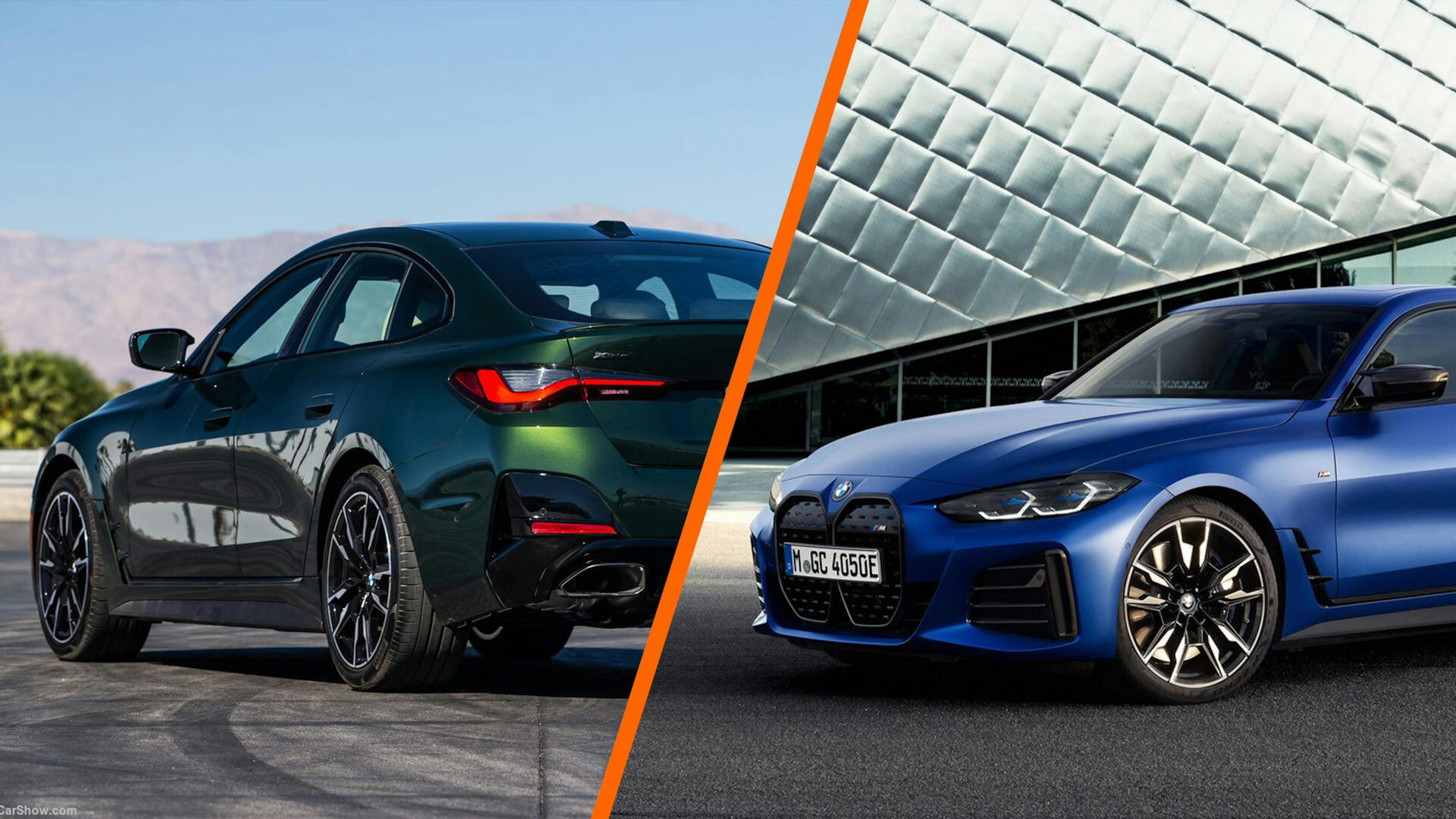 BMW M440d und BMW i4 als Bildmontage