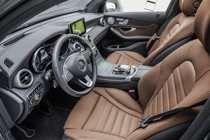 Mercedes GLX X253 Innenansicht Vordersitze statisch braun