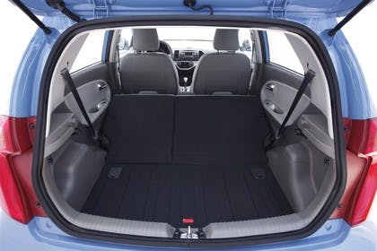 Kia Picanto TA Innenansicht Kofferraum statisch schwarz blau