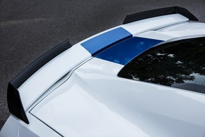 Chevrolet Corvette Grand Sport Cabrio Aussenansicht Seite schräg statisch Detail Heckspoiler