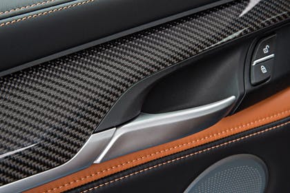 BMW X6 F16 Innenansicht Detail Türverkleidung statisch Carbon