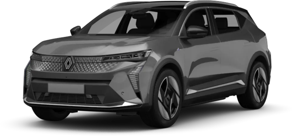 Freisteller eines Renault Scénic (V) in Dolomit-Grau Metallic - Ansicht Schräg vorne