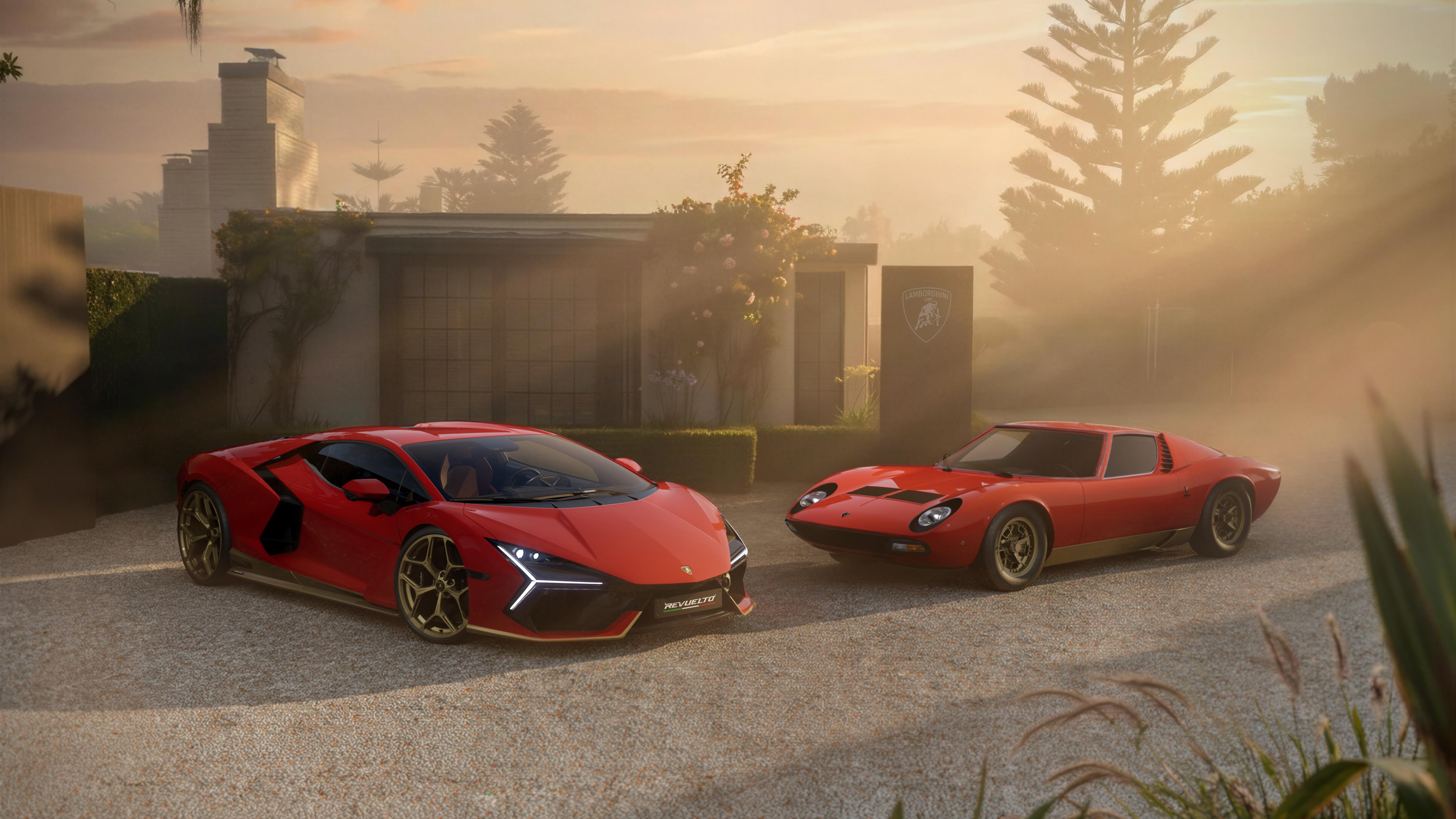 Lamborghini Revuelto Miura 60° Homage in der Seitenansicht, limitierte Sonderserie zum 60. Jubiläum des Miura.