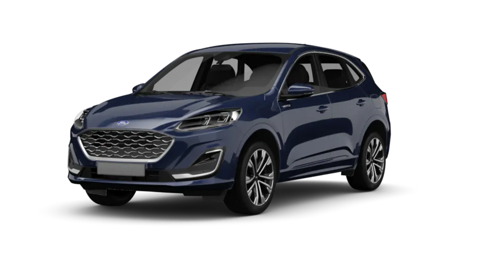 Freisteller eines Ford Kuga (3. Generation) in Panther-Blau Metallic - Ansicht Schräg vorne