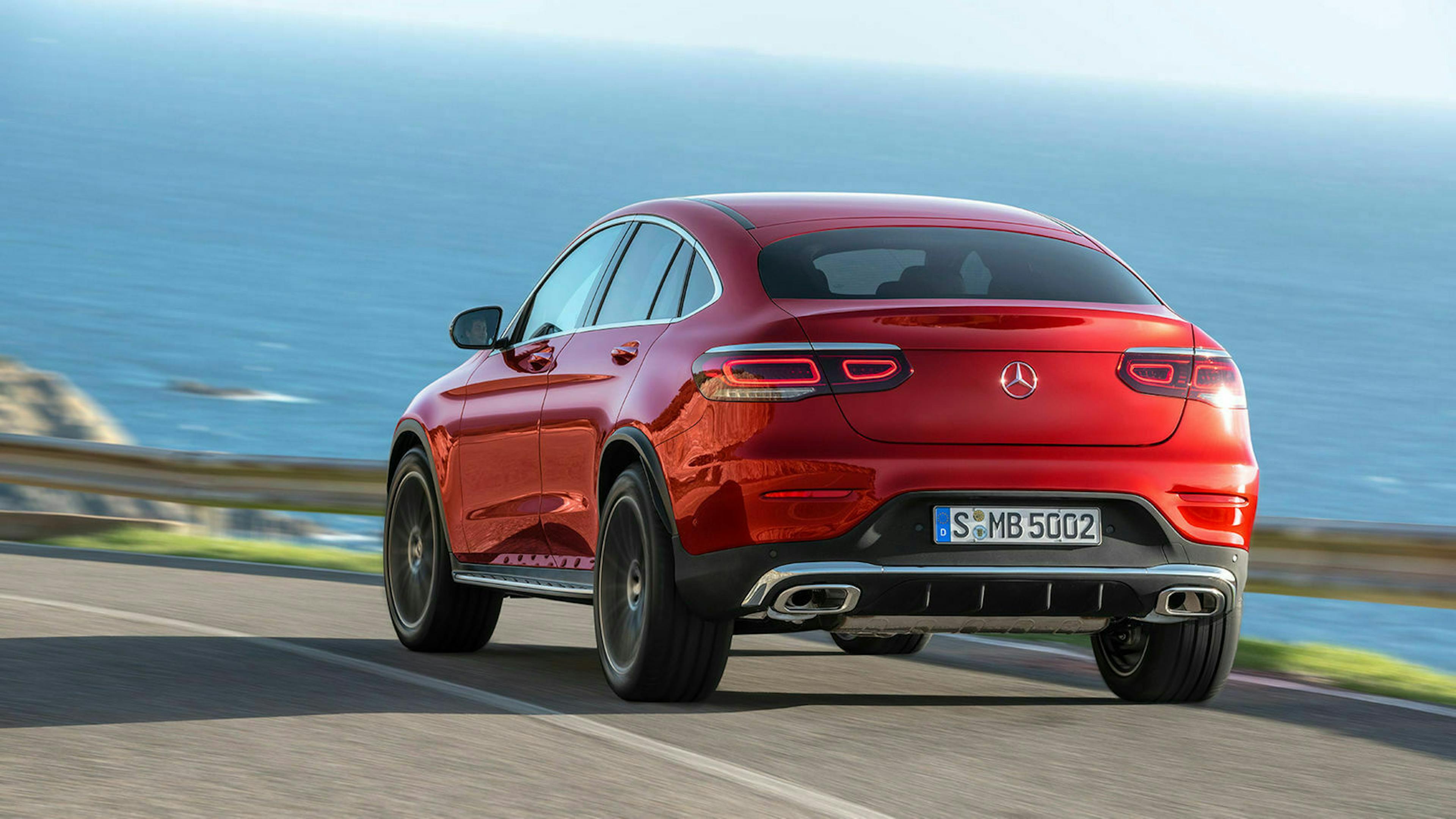 Mercedes GLC Coupe Facelift Heckansicht