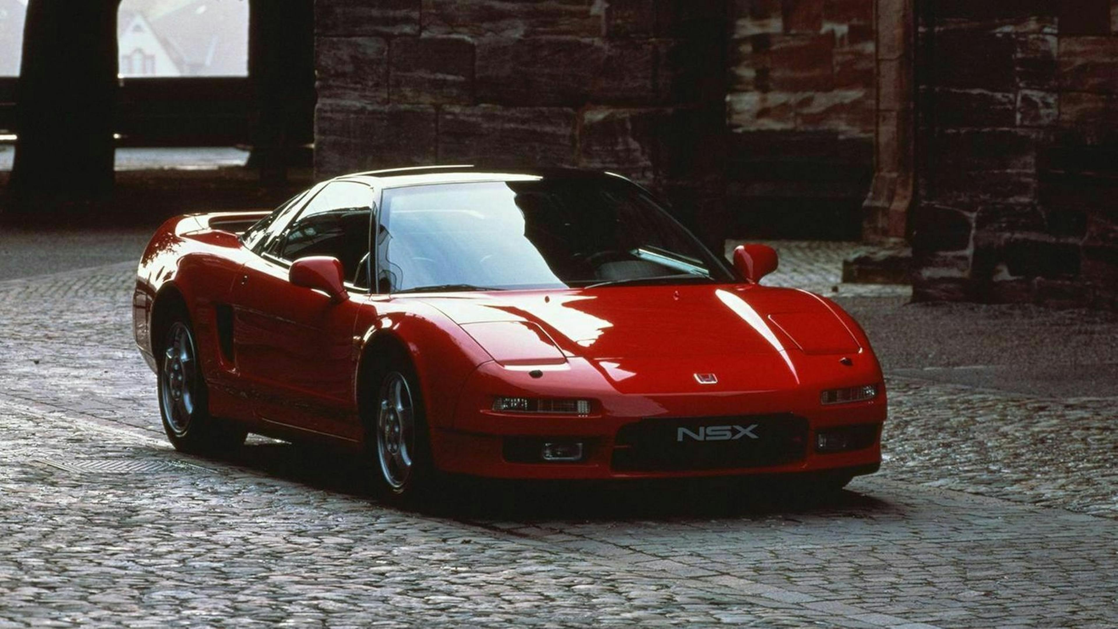 Der Honda NSX in seitlicher Frontansicht