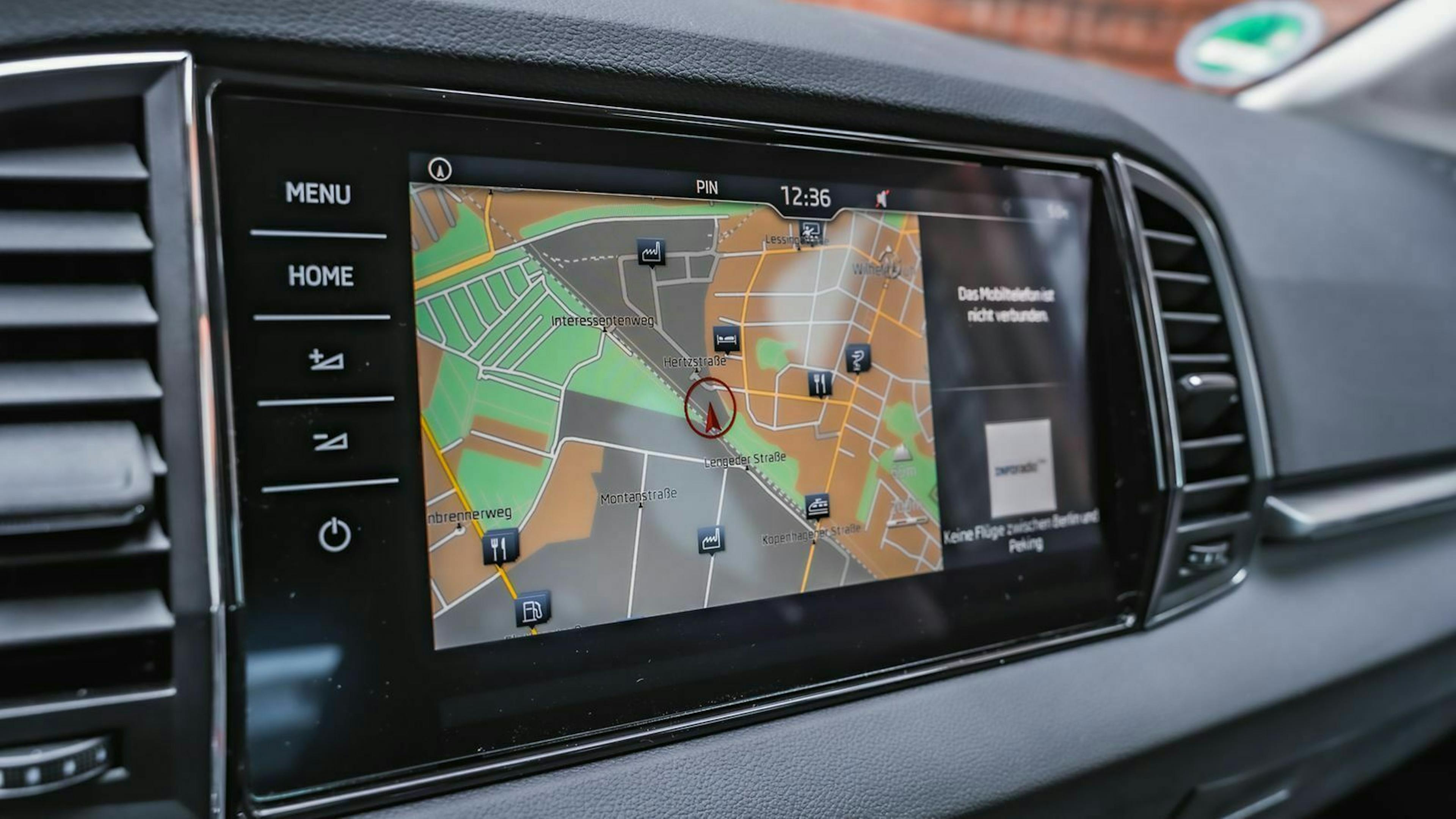 Škoda Koraq Navi Detailansicht