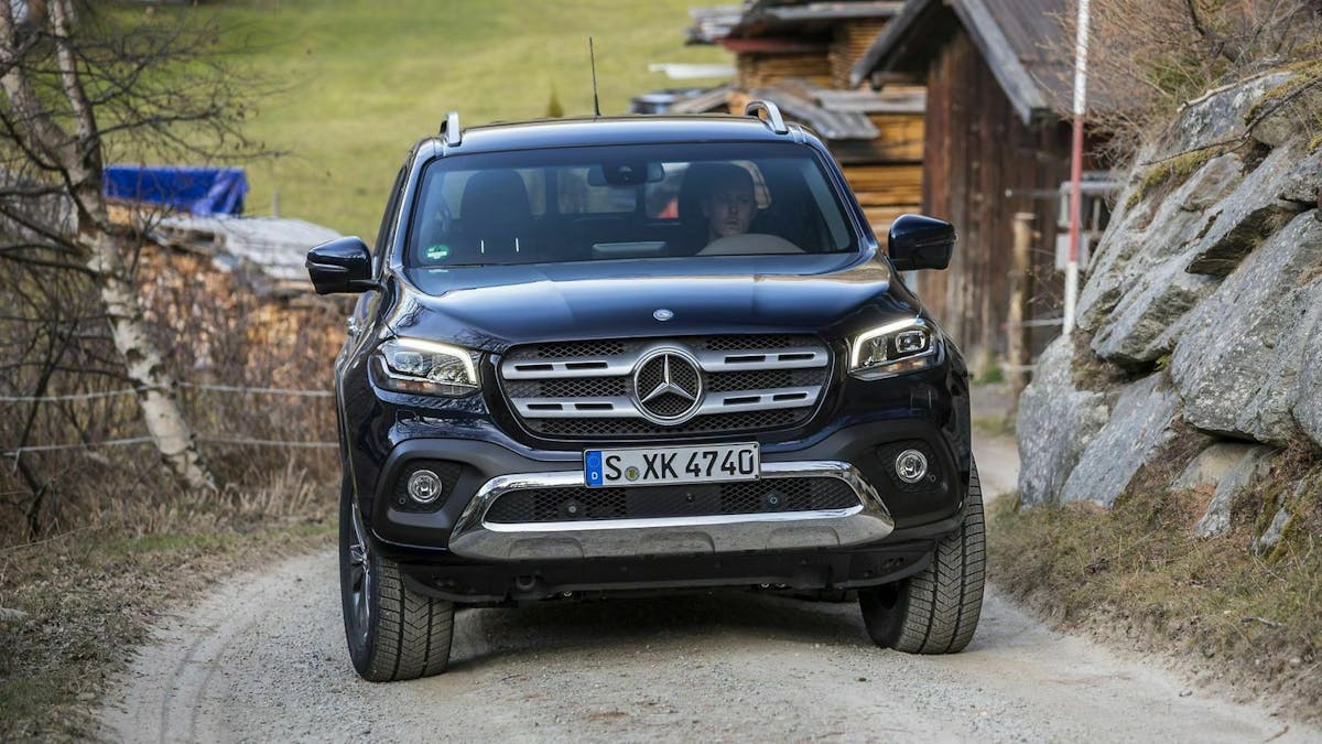 Zu sehen ist die Front der Mercedes X-Klasse