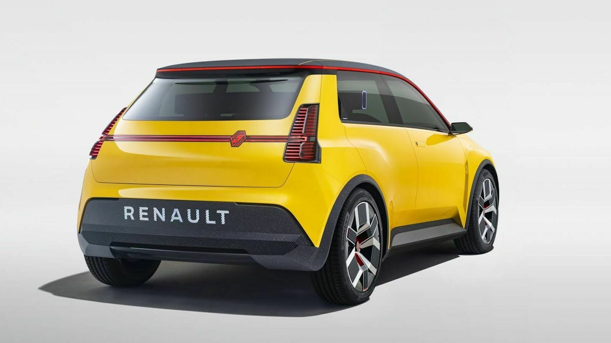 Renault 5 Prototype Dreiviertel-Heckansicht