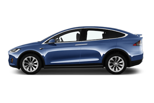 Tesla Model X (Seitenansicht)