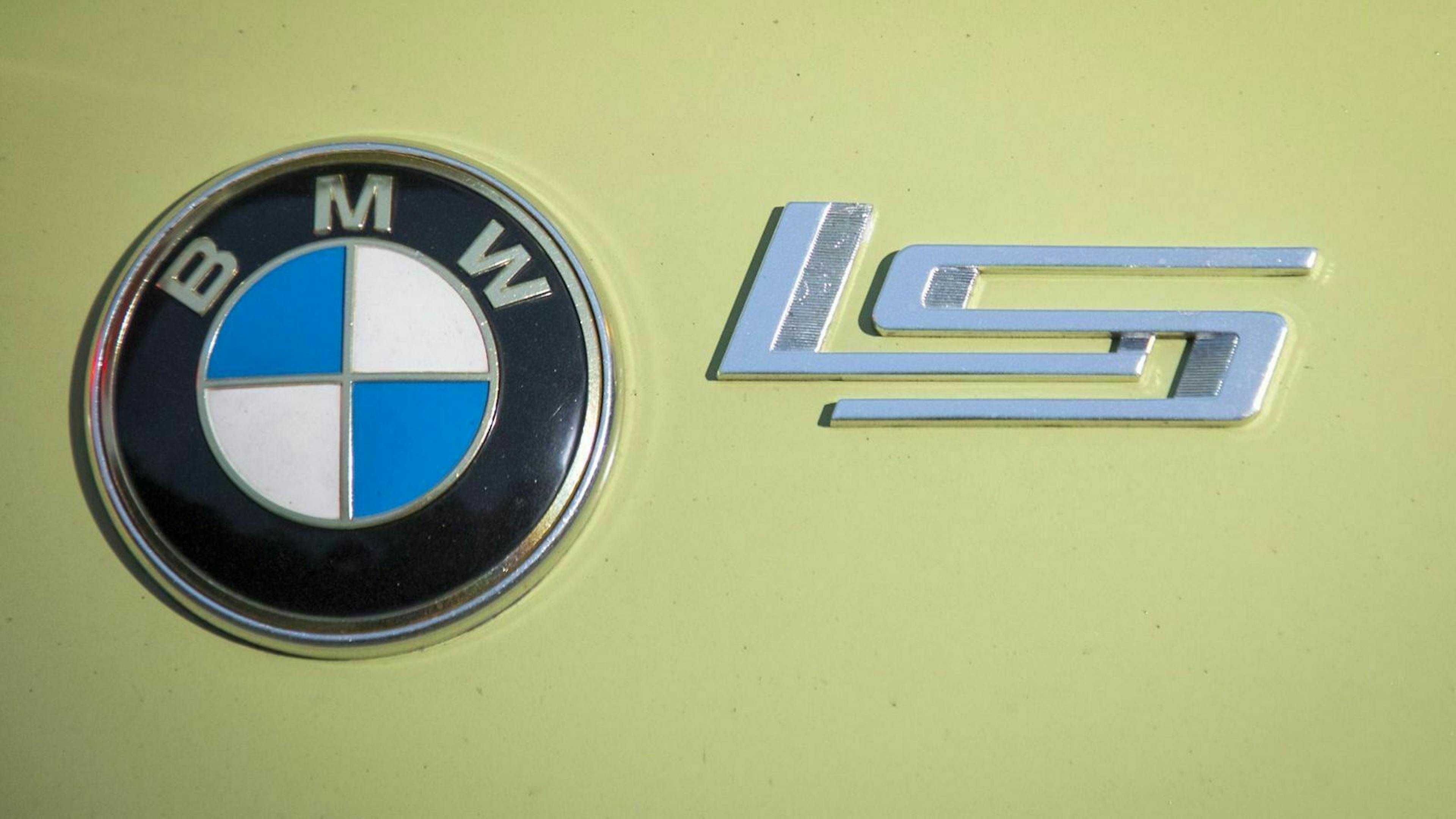 Blick auf das LS-Emblem des BMW 700