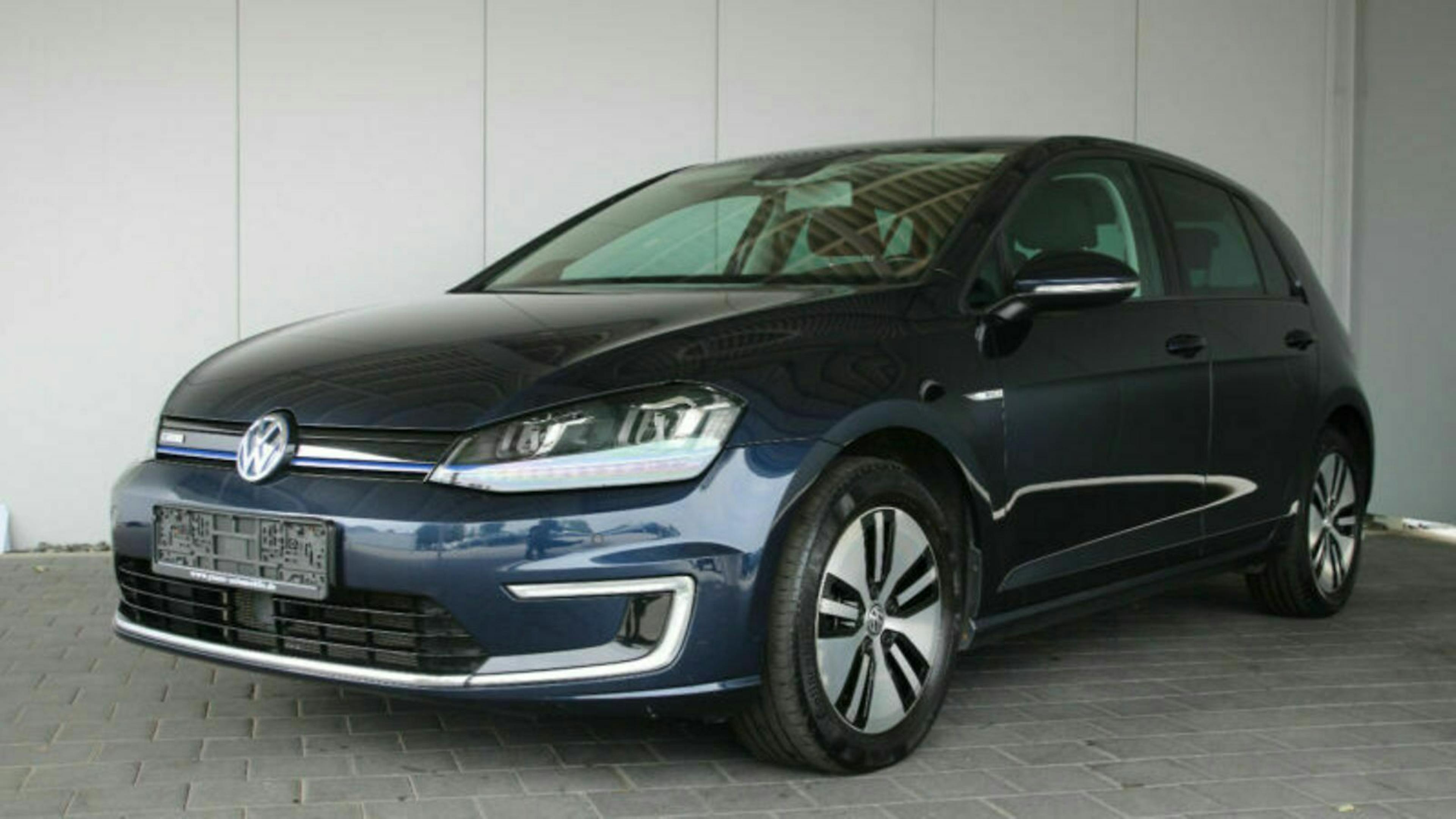 VW eGolf dreiviertel-frontansicht