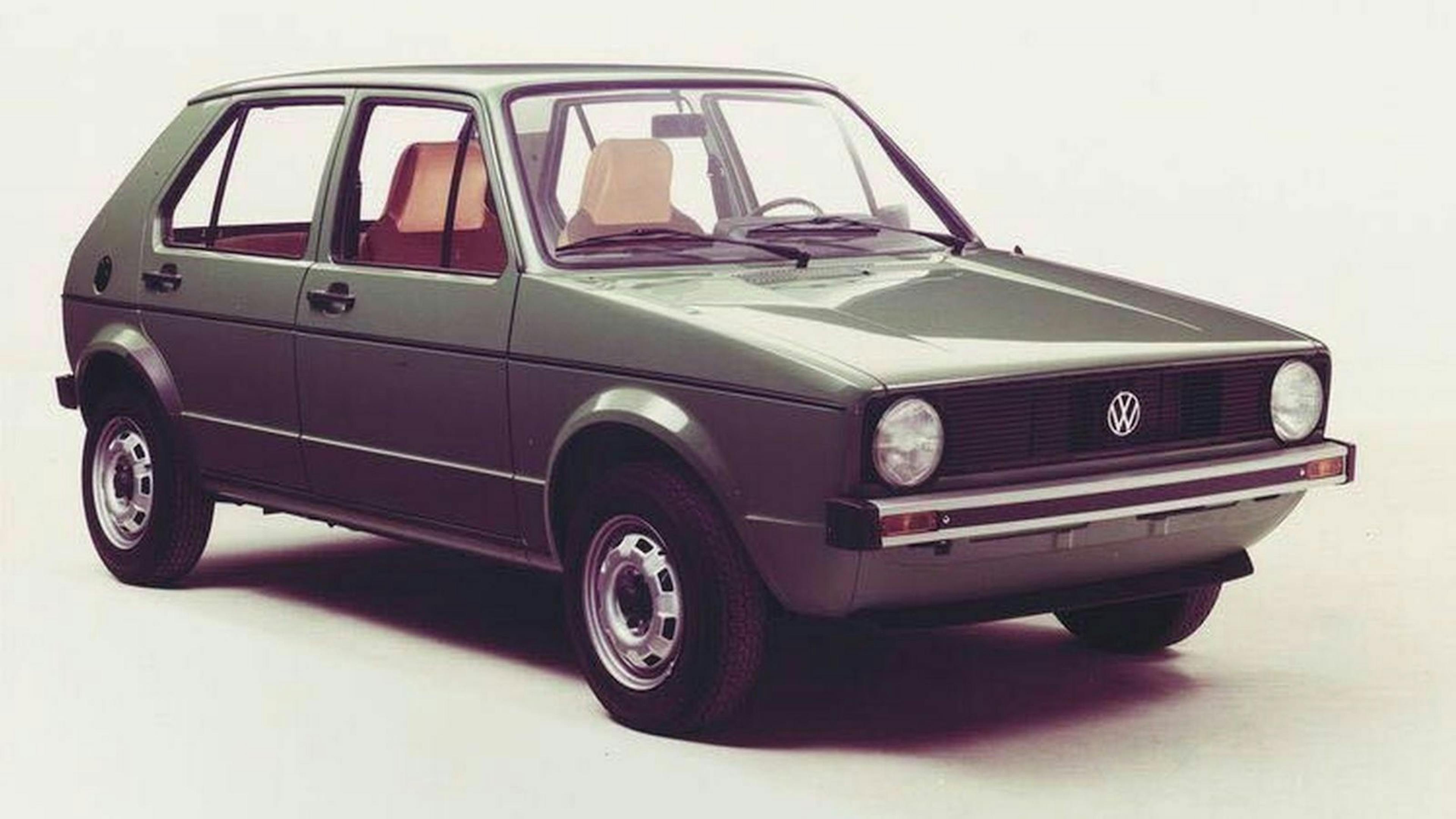 seitliche Frontansicht des VW Folf 1 