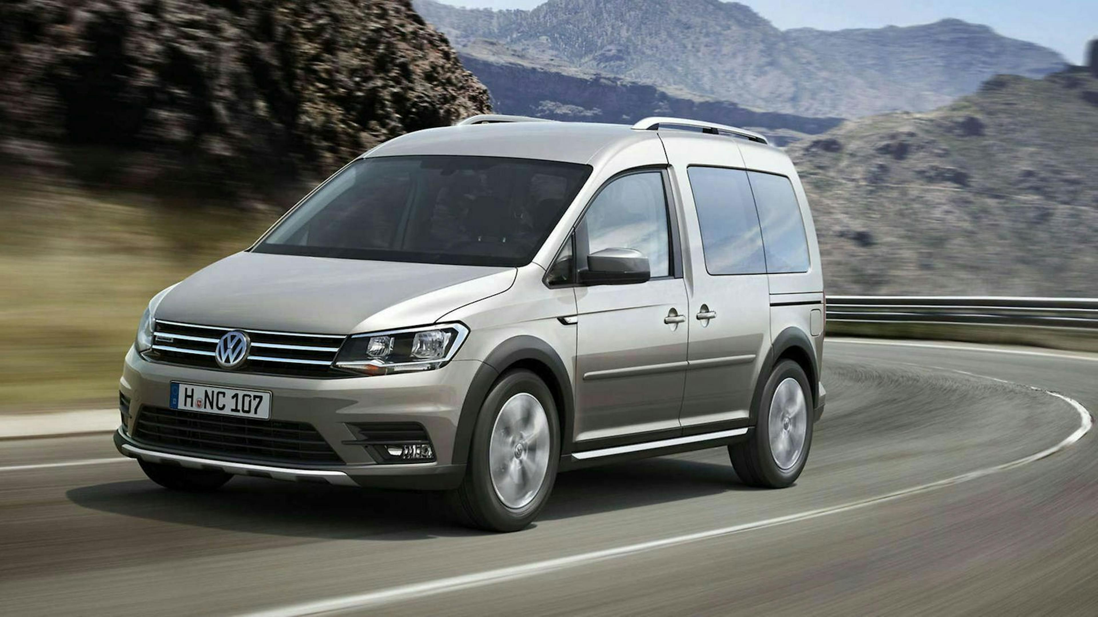 VW Caddy dreiviertel-frontansicht