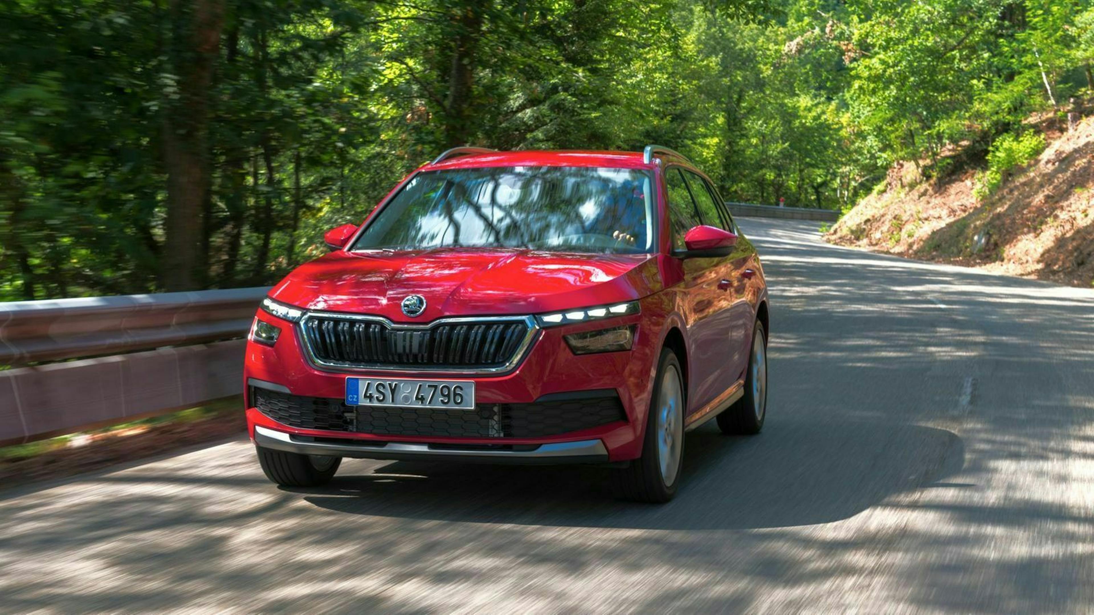 Der Skoda Kamiq in Frontansicht