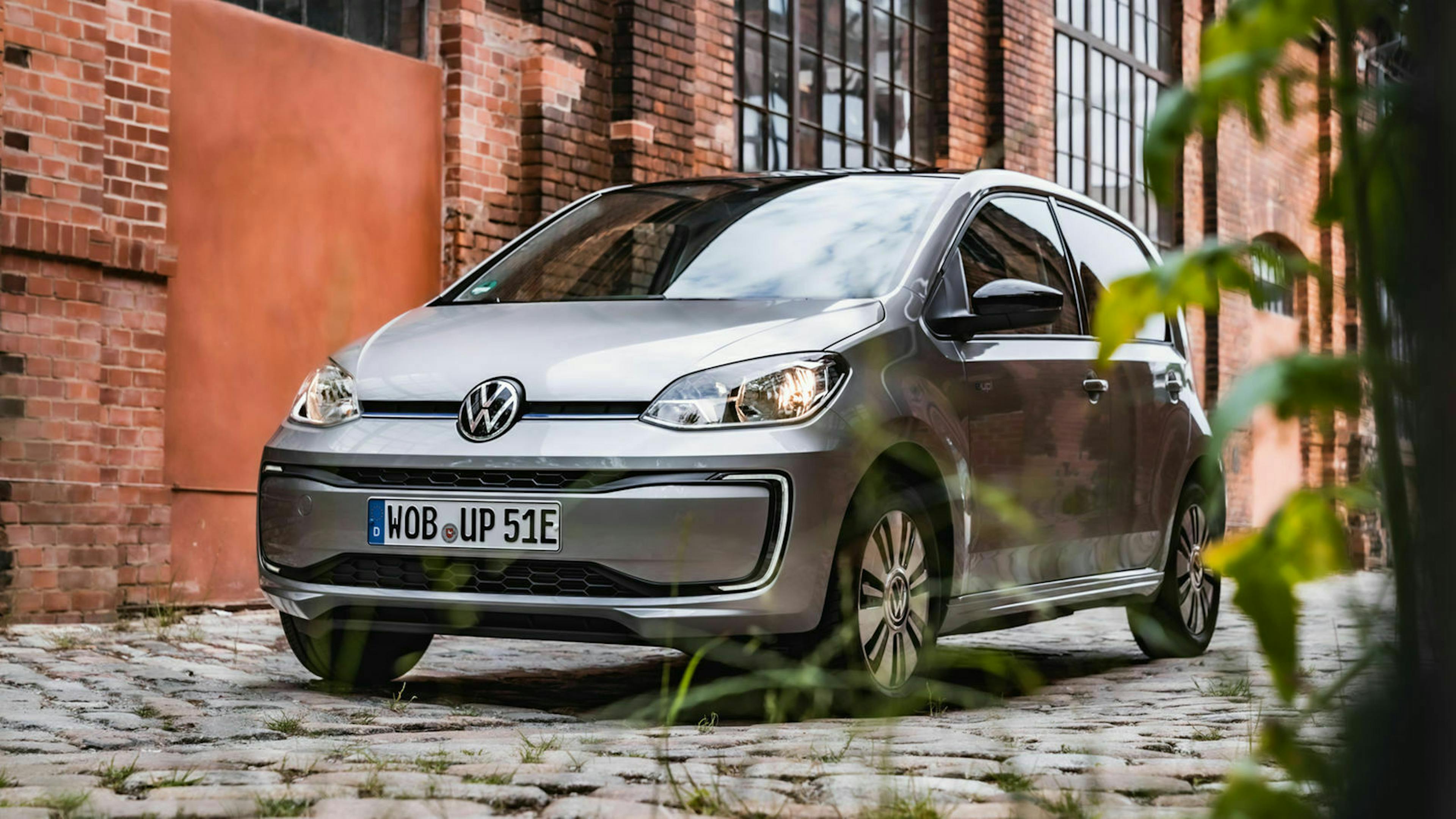 VW e-Up Dreiviertel-Frontansicht Teaser