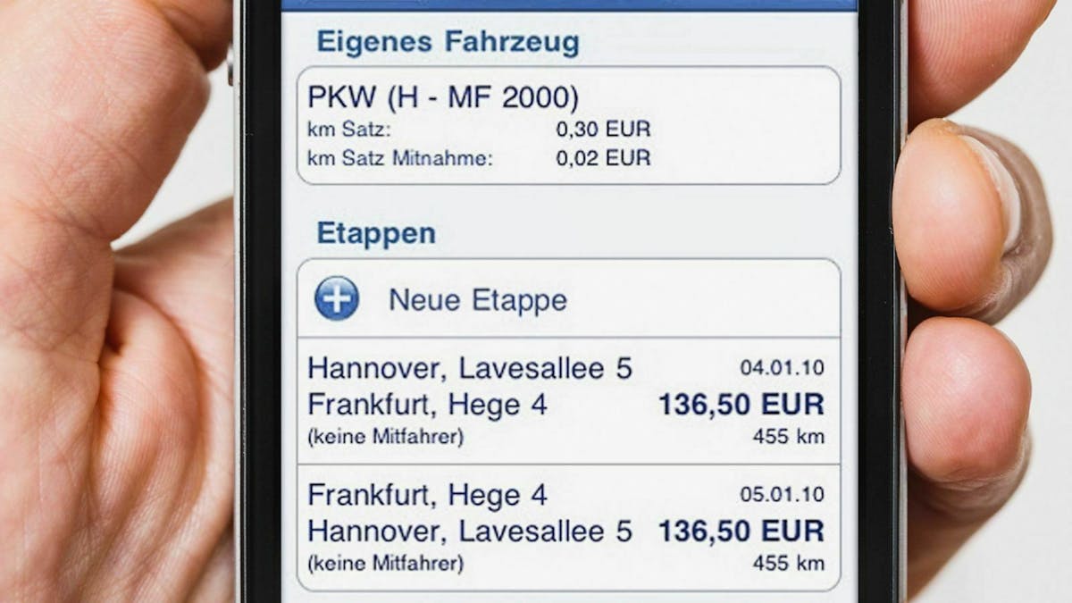 Fährst Du gemeinsam mit Kollegen, kannst Du die Fahrtkosten über verschiedene Apps abrechnen.