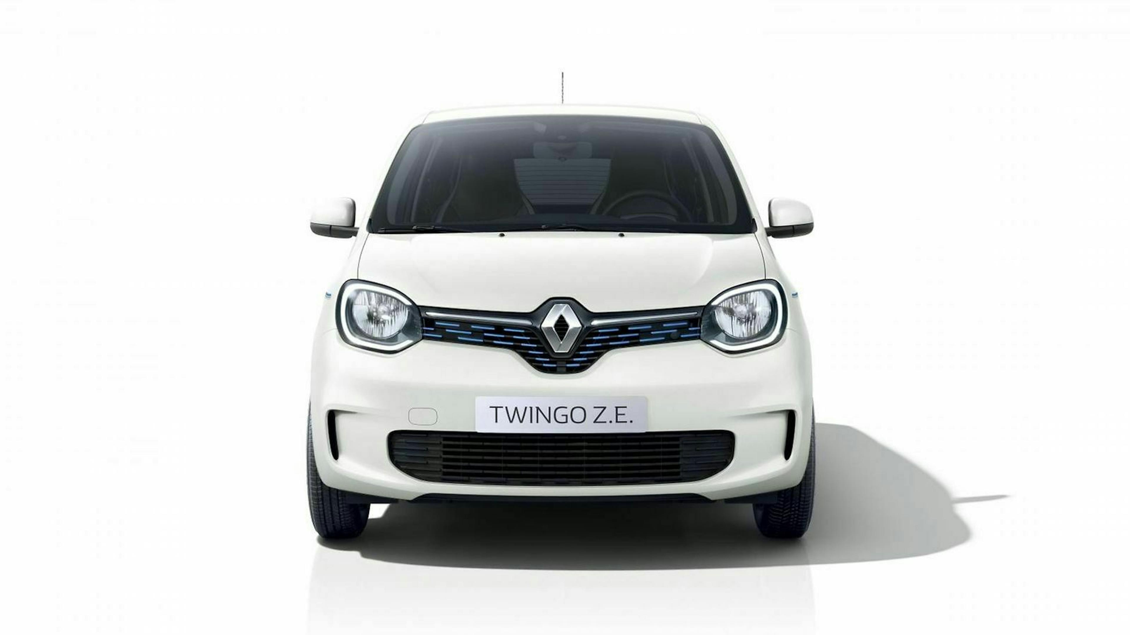 Renault Twingo Z.E. in der Frontansicht, stehend