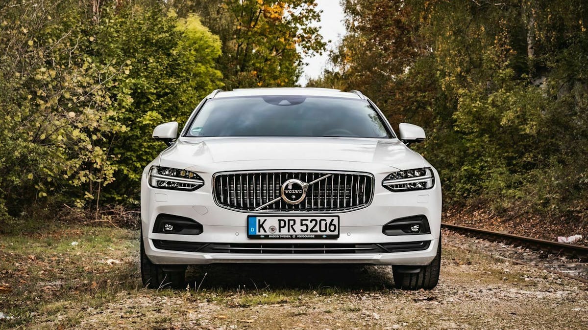 Der Volvo V90 in Frontansicht