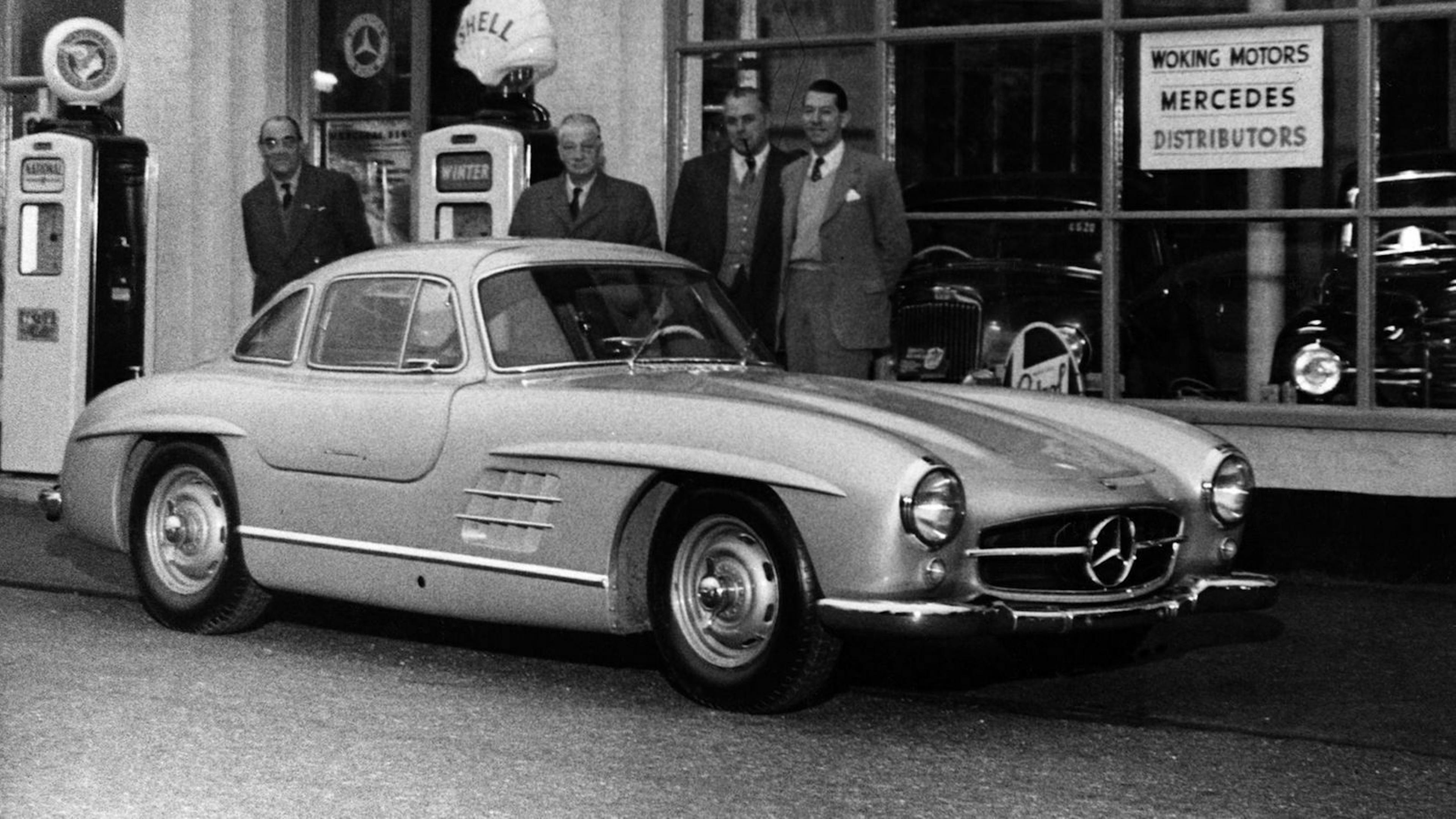 300 SL Mercedes in Frontansicht