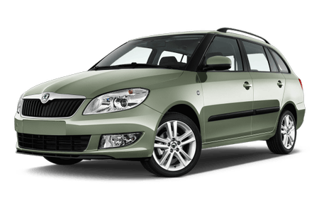 Grüner Kombi mit silbernen Felgen, modernem Design und eleganter Frontansicht. Fahrzeug in seitlicher Perspektive abgebildet.