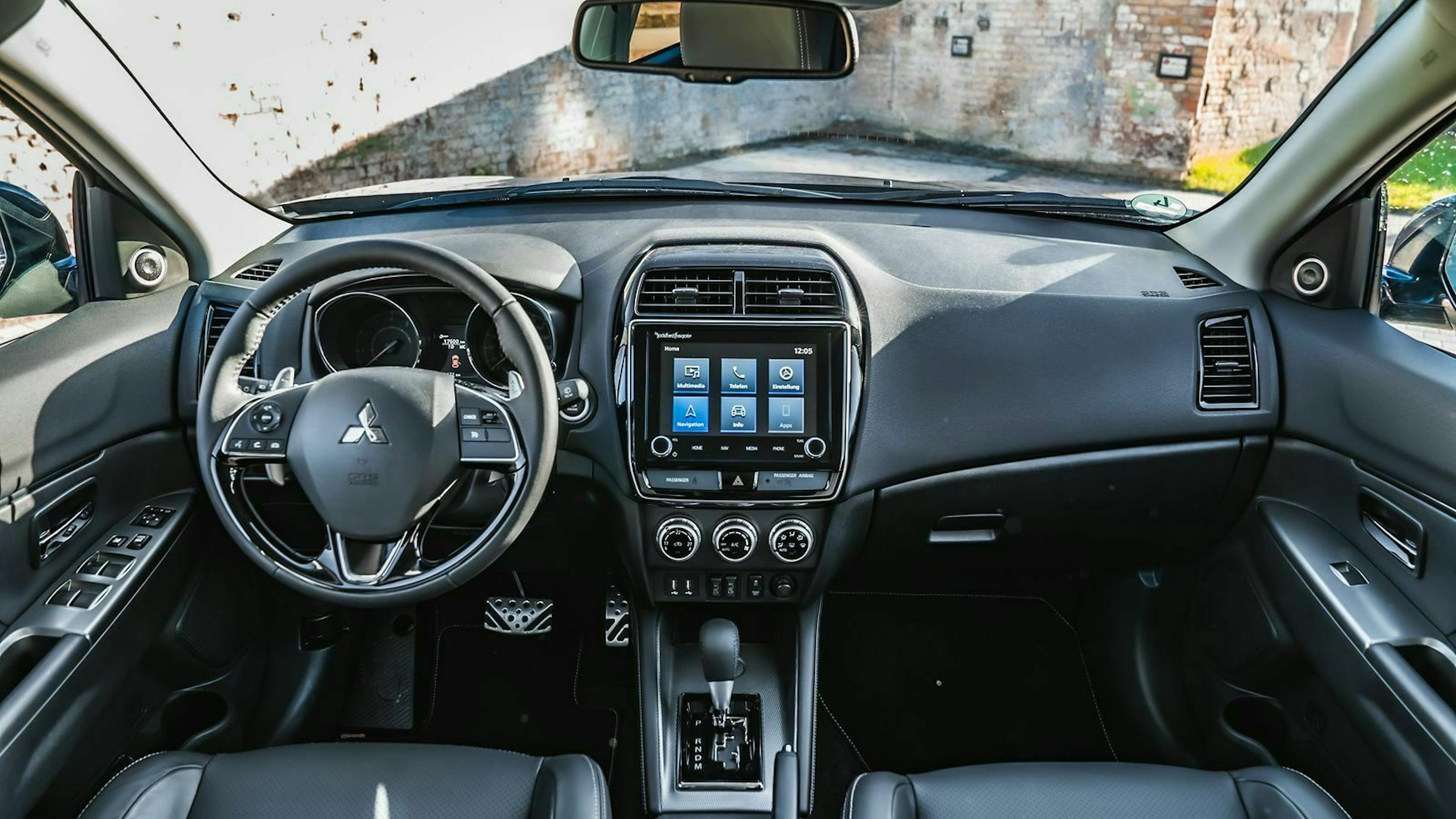 Cockpit-Ansicht des Mitsubishi ASX