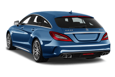 Blauer Sportwagen mit aerodynamischem Design, Doppelauspuff und getönten Heckscheiben. Elegant und leistungsstark.